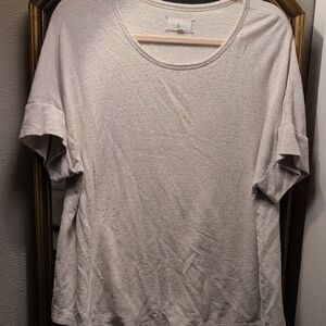 Lou & Grey Cream Short Sleeve Tee